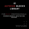 Autocad Blocks Collection Interior Design Architecture Package