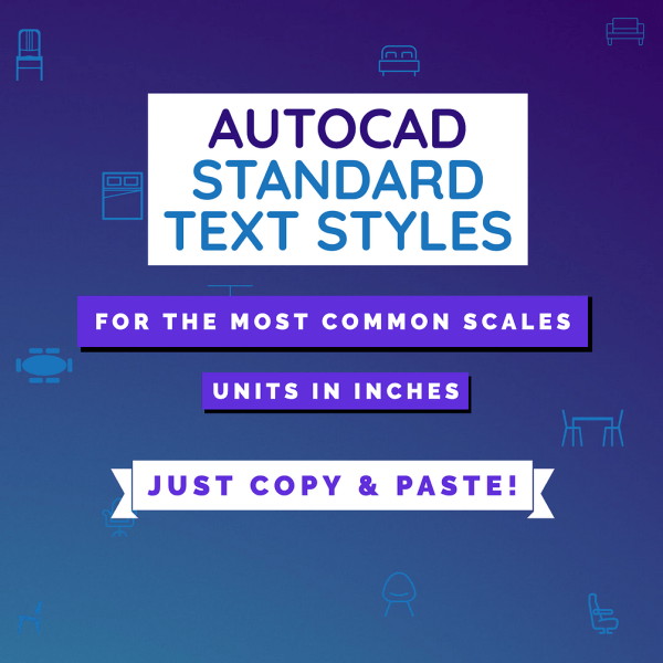Autocad Standard Text Styles English Units