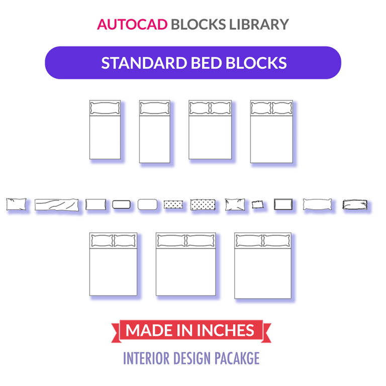 Standard Bed Sizes in Inches Jay Cad Store